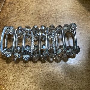 Parklane silver and pave crystal stretchy bracelet. New without tags.